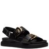 CLARKS  WOMENS  SANDAL - BLACK LEATHER